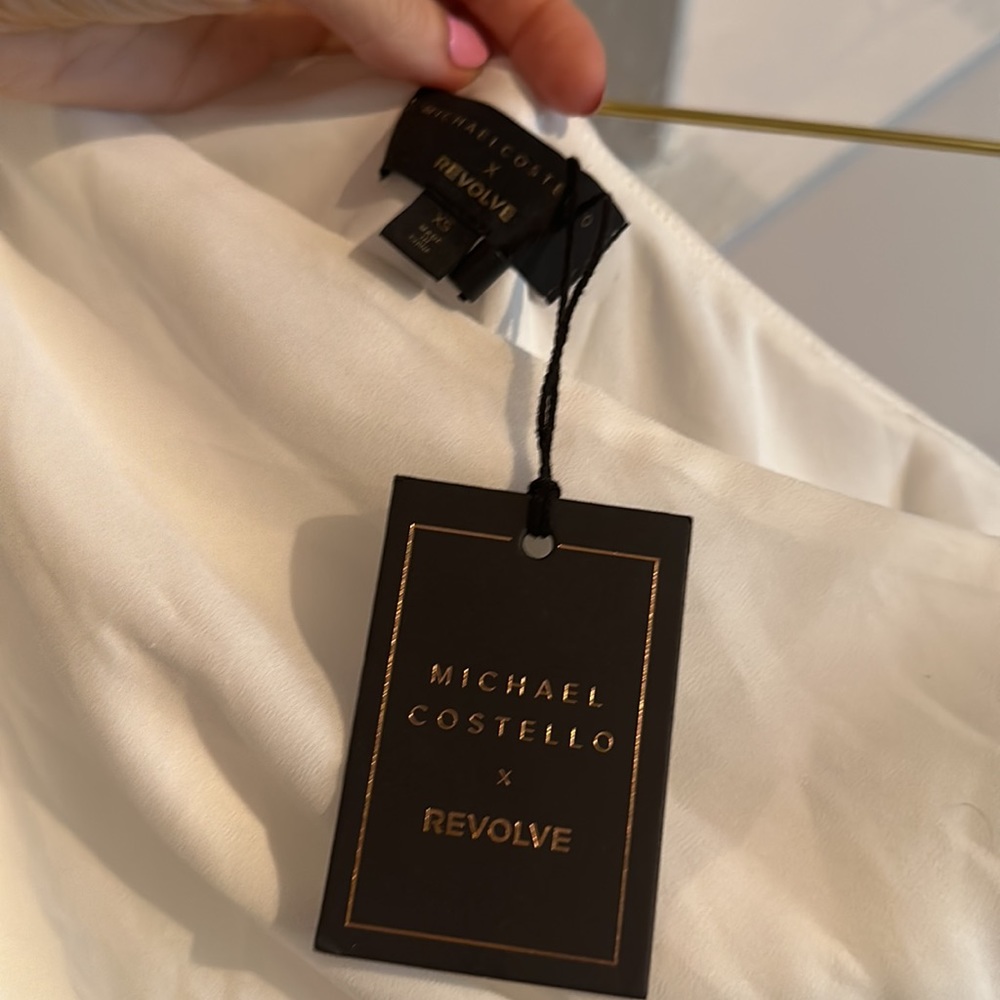 Michael Costello x Revolve Sunny Mini Dress White NWT - Picture 10 of 10